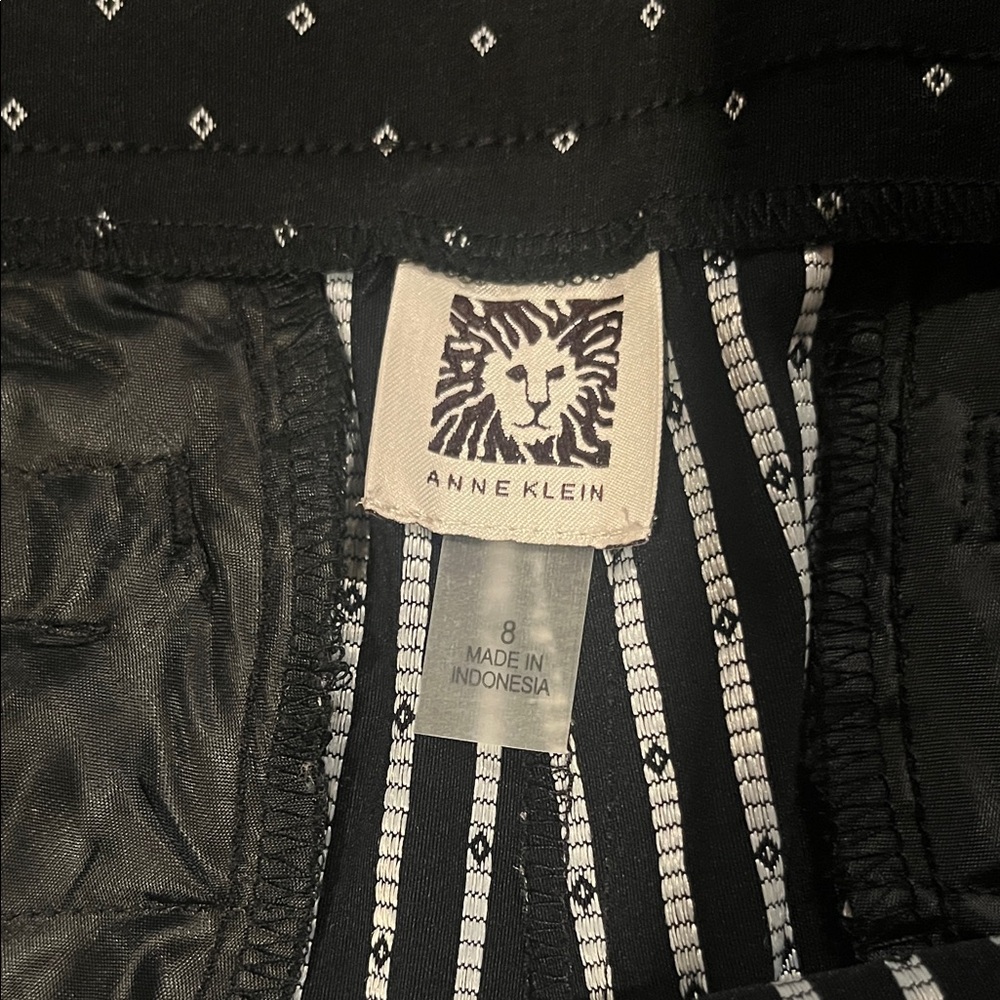 Anne Klein Black Polka Dot Pants - Picture 2 of 4